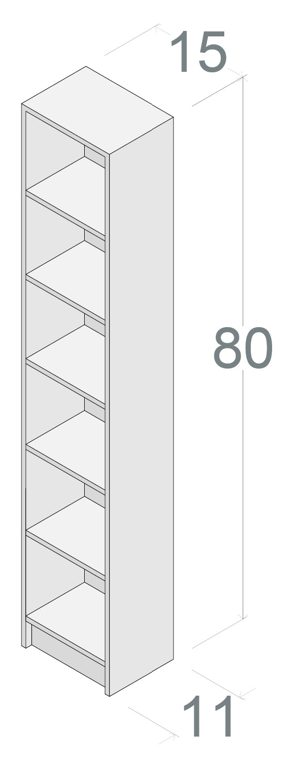 15x80 Bookcase