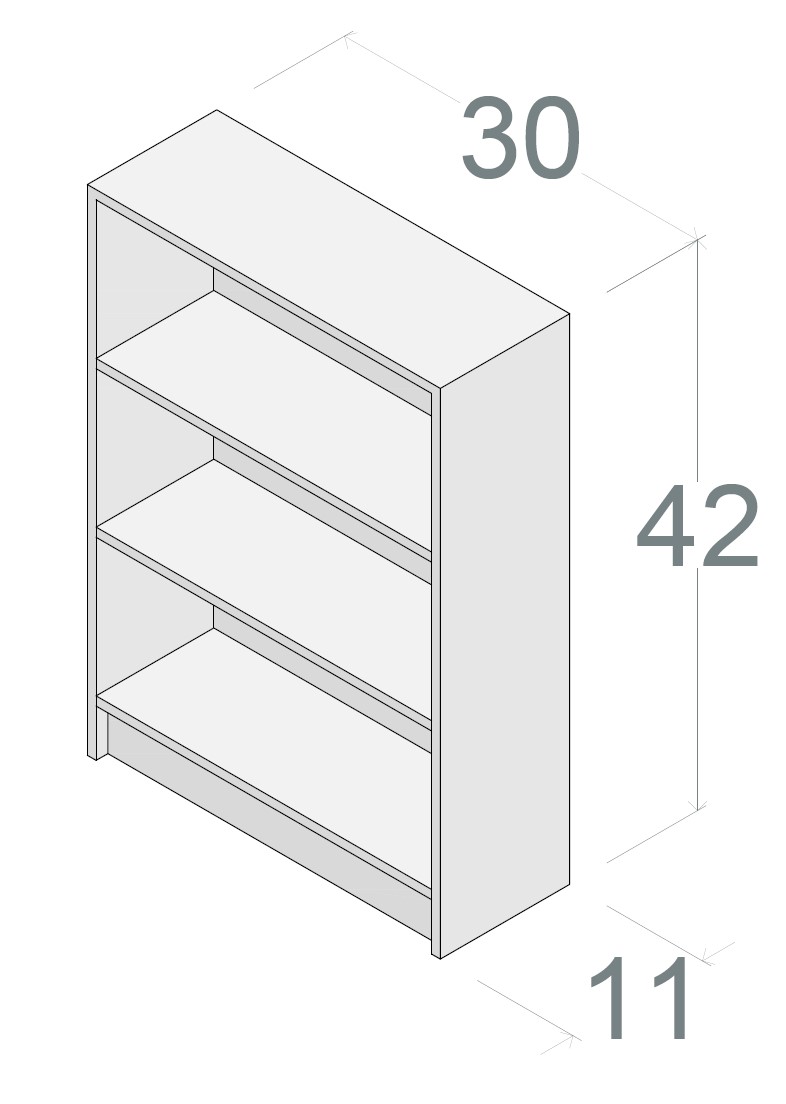 30x42 Bookcase